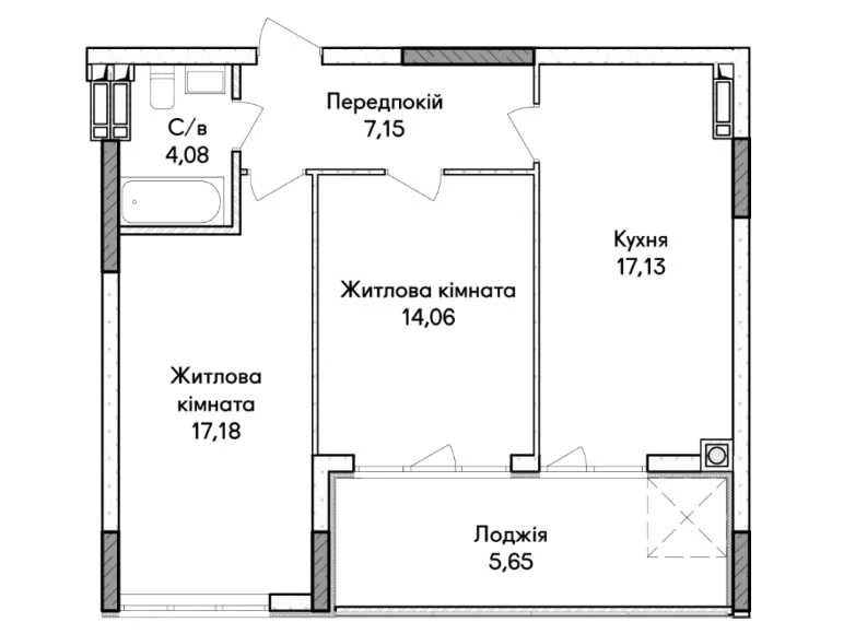Apartment under YESOLIU. Building with shelter. Closed two