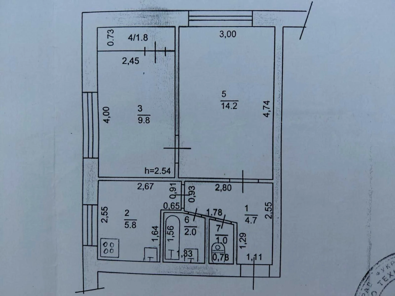 One-bedroom apartment for renovation! Irpin, Shors Street. High