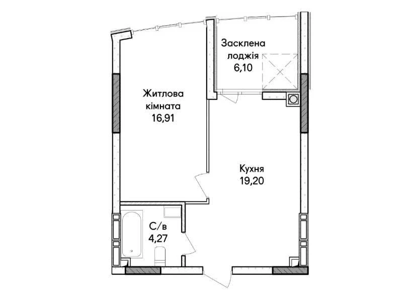 1-bedroom apartment with the possibility of remodeling. Buy an apartment in Ir