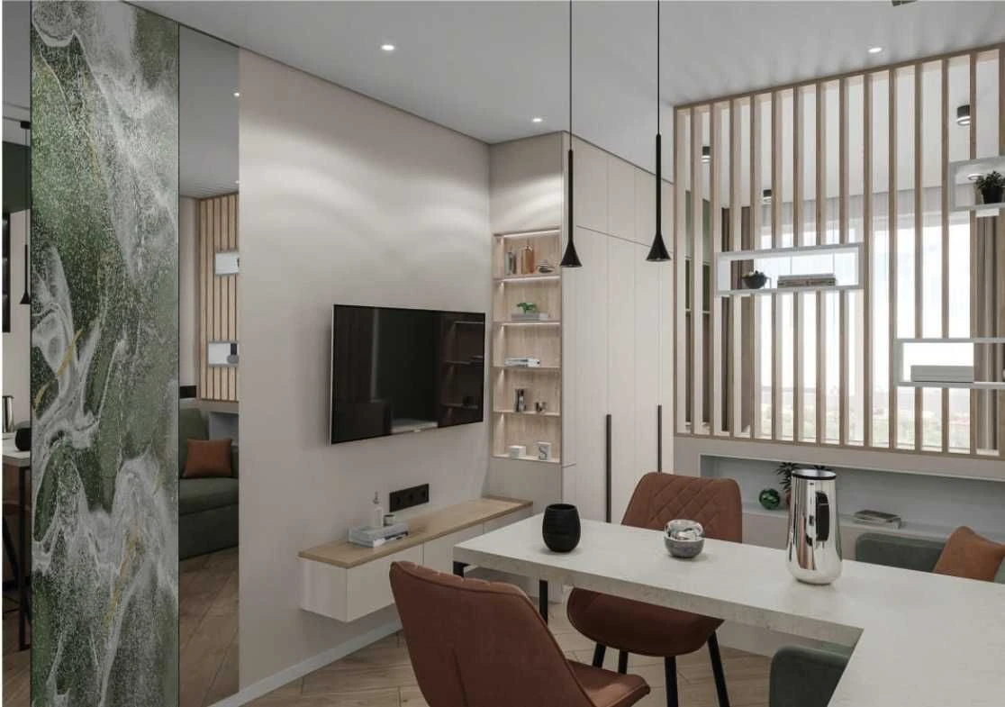 Studio apartment with renovation. Irpin'