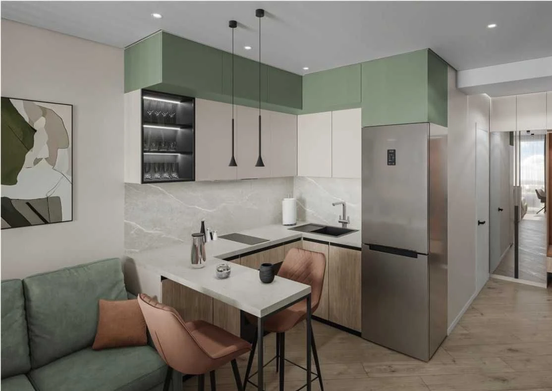 Studio apartment with renovation. Irpin'