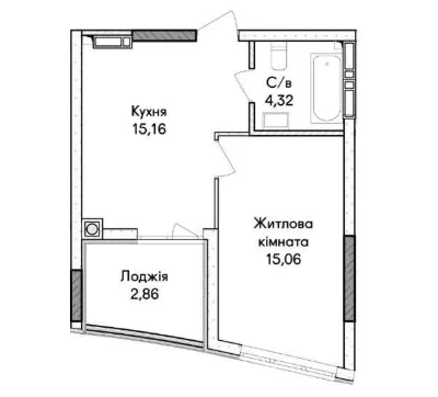 Lowest Price. Apartment for installments! Shelter in the building. Gas