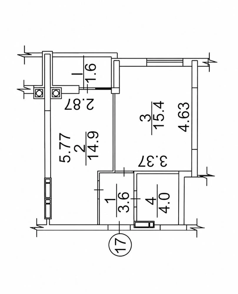 Price includes everything. Sell one-bedroom apartment in Ir