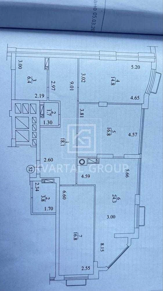 Без комісії! 3-х кімнатна квартира без ремонту в центрі міст