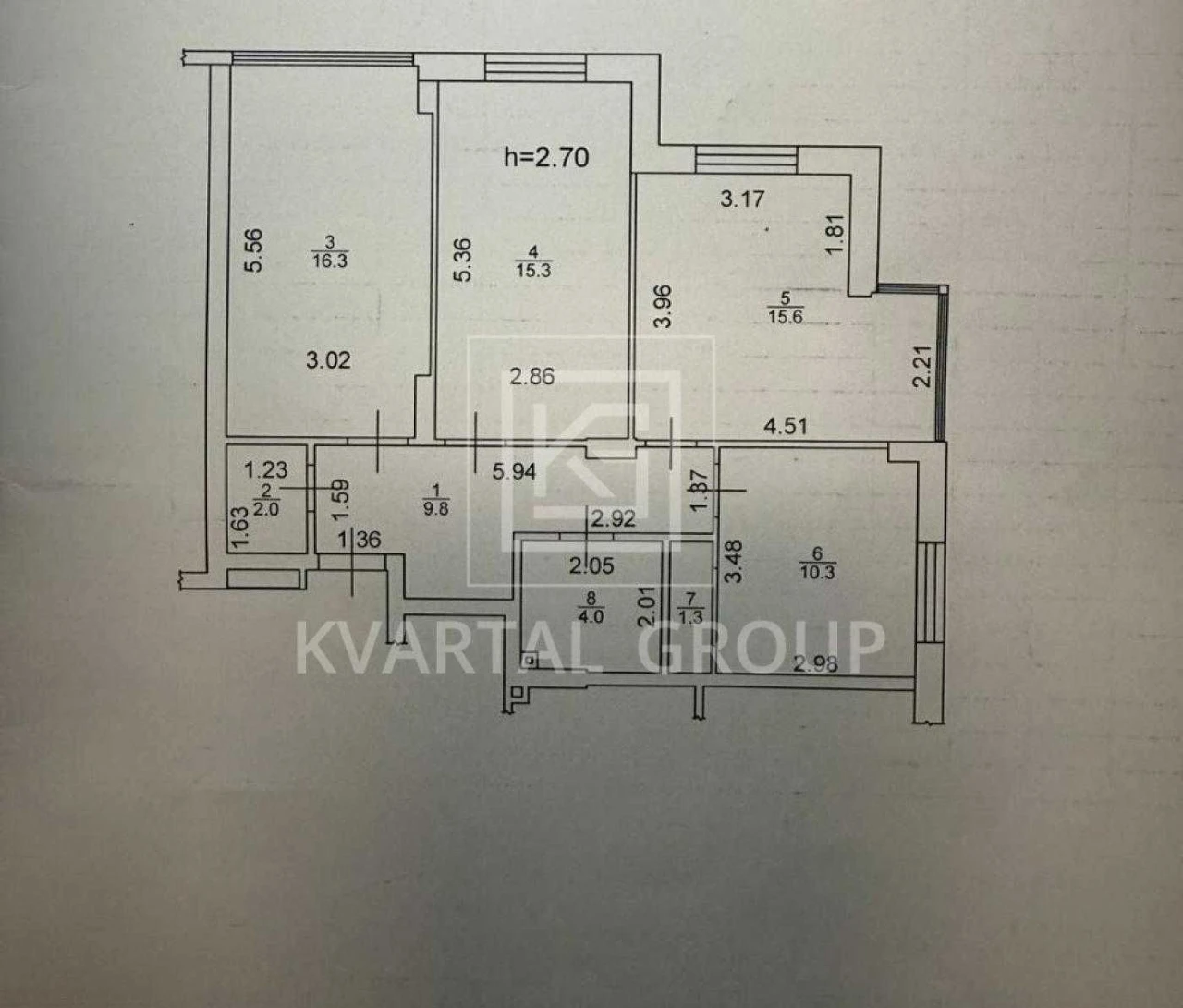 Продам 3-кімнатну квартиру в ЖК "ЦЕНТРАЛЬНИЙ 2" с великолепным видом