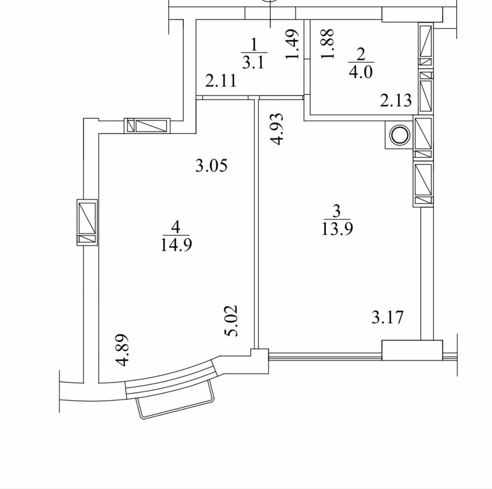 For Sale: 1-bedroom apartment 36 m² on Sobornaya Street | Center of Ir