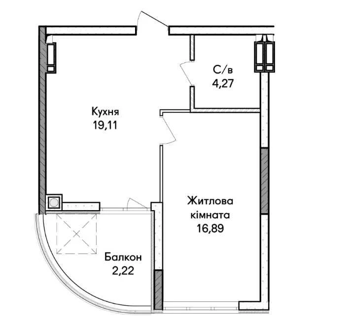 Sale of an apartment in a new building with a shelter. Synergy City - city within a city