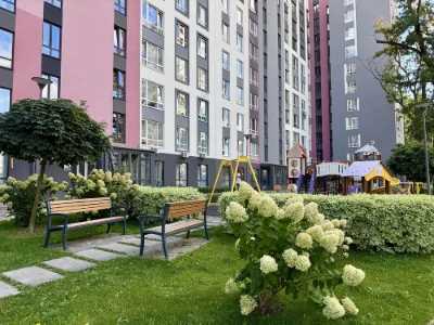 Однокомнатная квартира, ремонт, газ, вид на парк