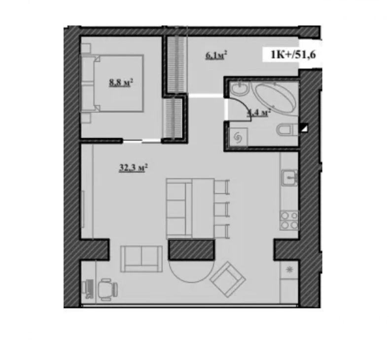 просторная 51м2 квартира по выгодной цене | рассрочка