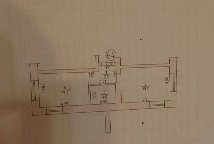 Ready 1-bedroom apartment for living or business 35.1 sq m location