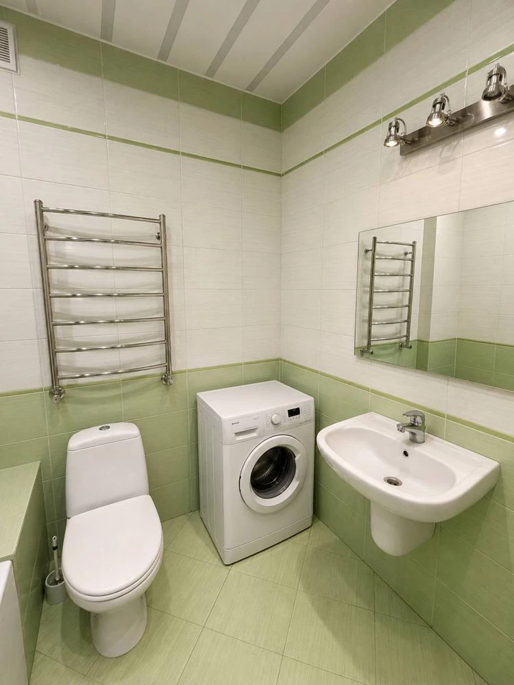 For sale a two-level 3-room apartment with gas heating.
