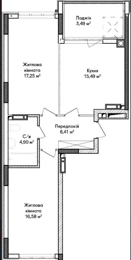 Двушка поруч з школою та садком. Ірпінь. Забудовник