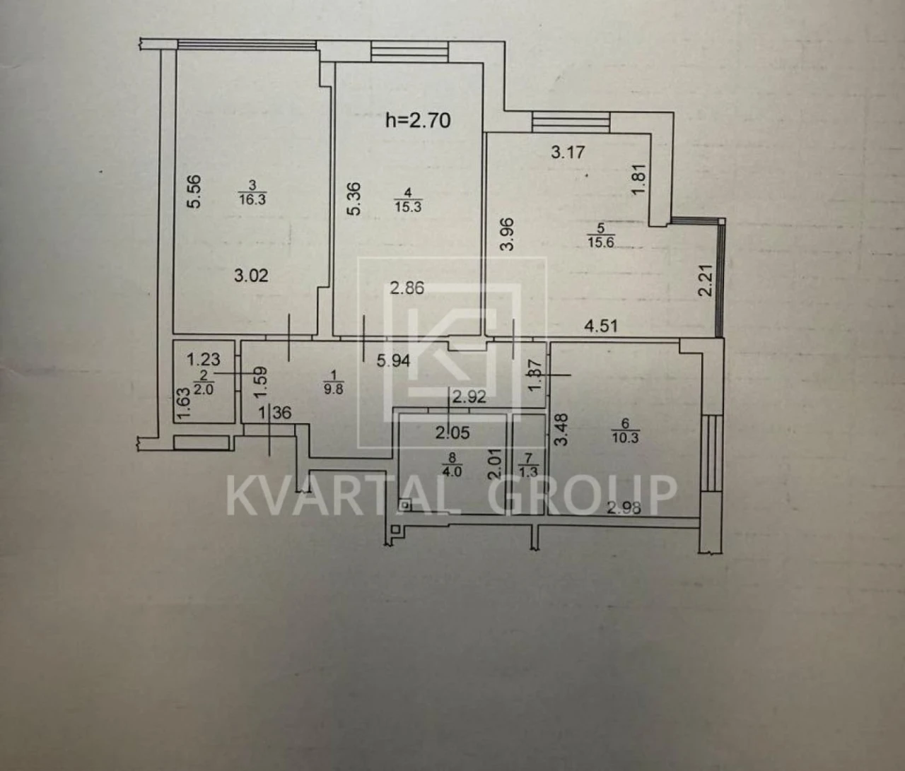 Apartment for Sale: 3-bedroom apartment in ЖК Centralny 2! 2% off closing costs!