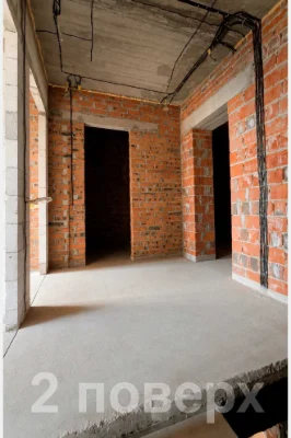 Large two-level 2-bedroom apartment, 2%, gas, electricity is installed!