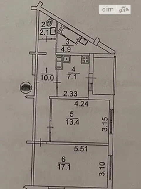 Sale of 2-room apartment 56.8 sq. m. on Yuliya Zdanovskaya Street 81B •