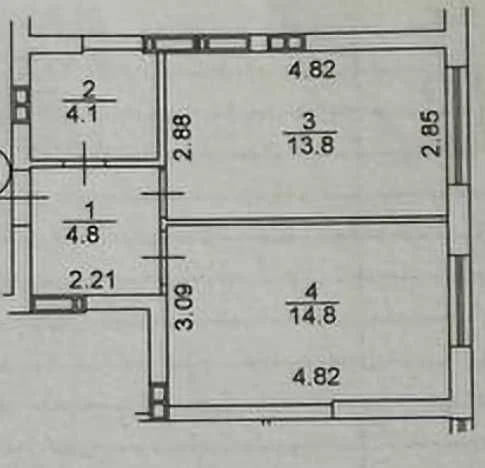 Great Price! 1-room apartment, PROGRAM-OK! No commission!