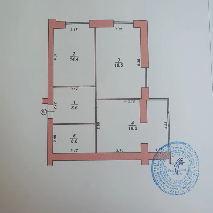 2к. кв 67м.кв. з переоформленням та дизайнерським проектом.