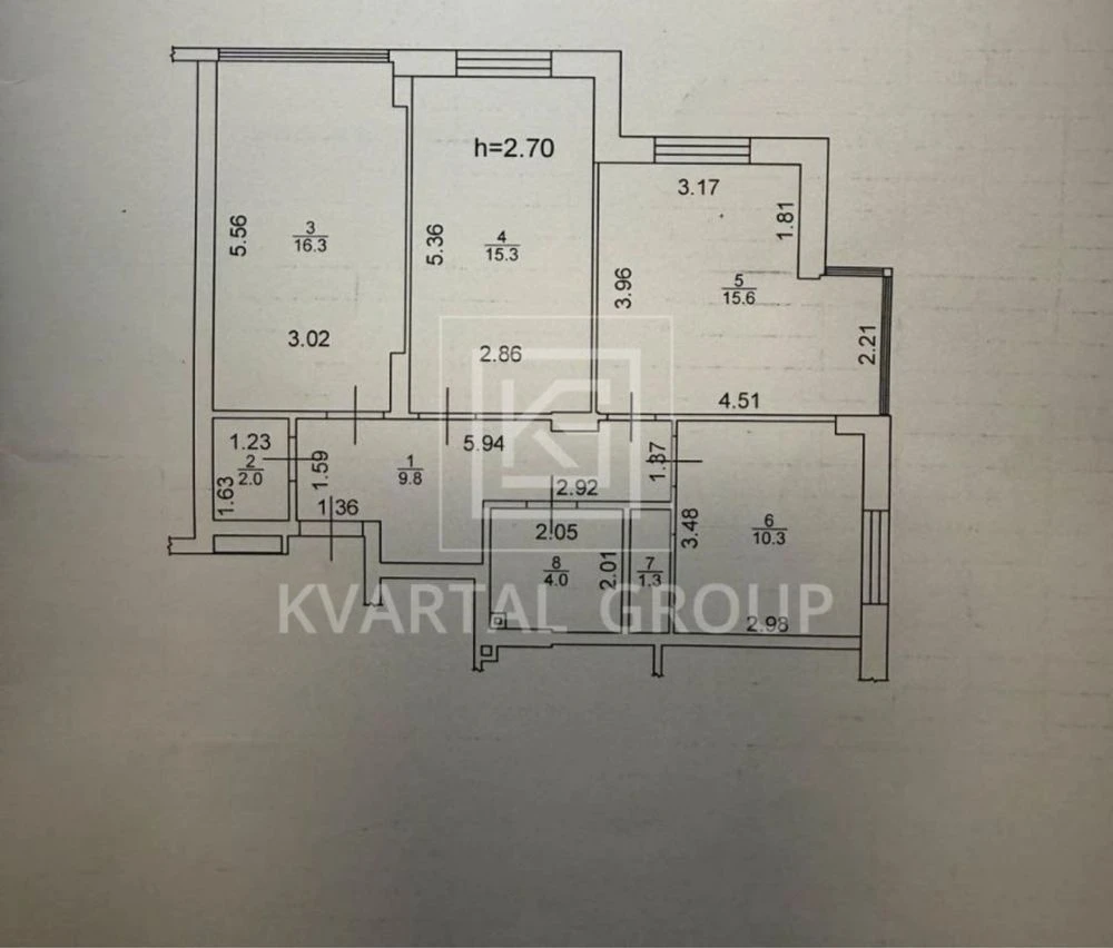 Spacious 3-bedroom apartment in ЖК Центральний 2! No commission!