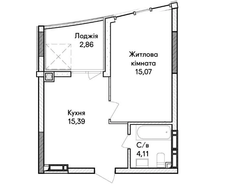 Продаж квартири в м. Ірпінь. Під виплату, є укриття
