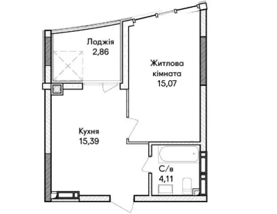 Продаж квартири в м. Ірпінь. Під виплату, є укриття