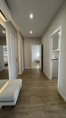 2-room apartment with designer renovation! Synergy City residential complex! GAS! Balcony!