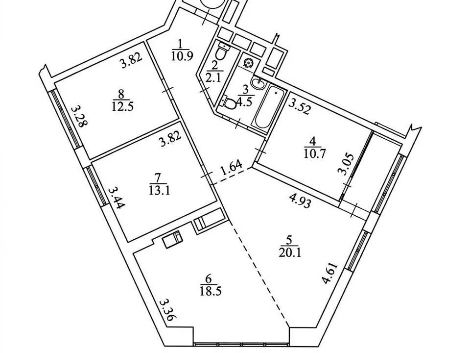 Apartment. Kyiv, Metropolitan Vasyl Lypkivsky St. (Urytsk