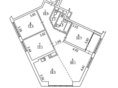Apartment. Kyiv, Metropolitan Vasyl Lypkivsky St. (Urytsk