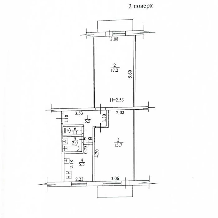 OS4 EX For sale 2-room apartment 52 sq.m. Plokhodko St., 8 TR