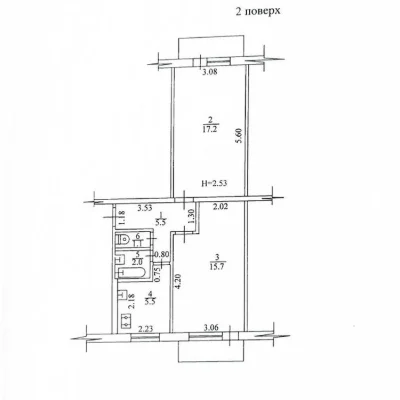 OS4 EX For sale 2-room apartment 52 sq.m. Plokhodko St., 8 TR
