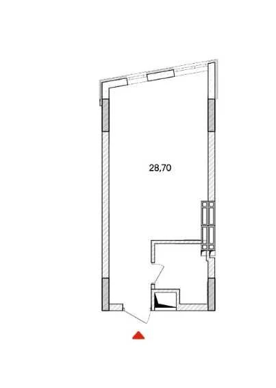 Studio apartment in installments for 2 years. Ready house in Irpin.