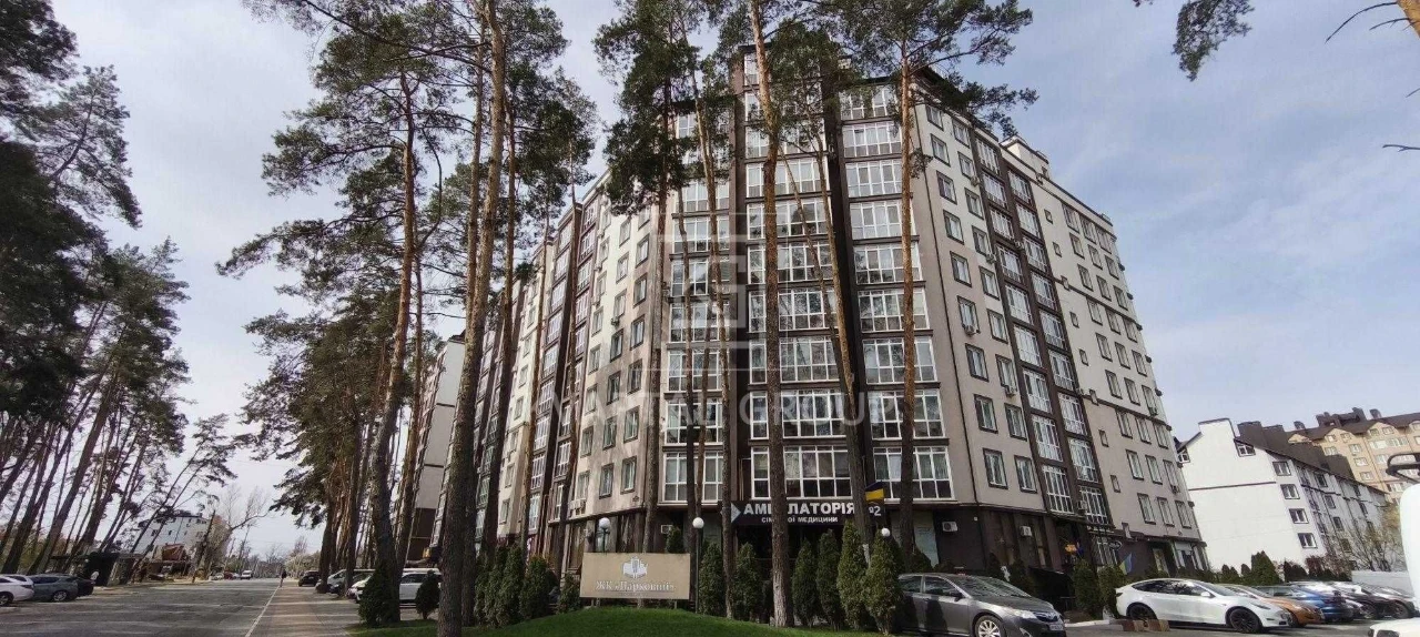 2-bedroom apartment in Irpen, modern renovation PANORAMA to forest//Vaouch