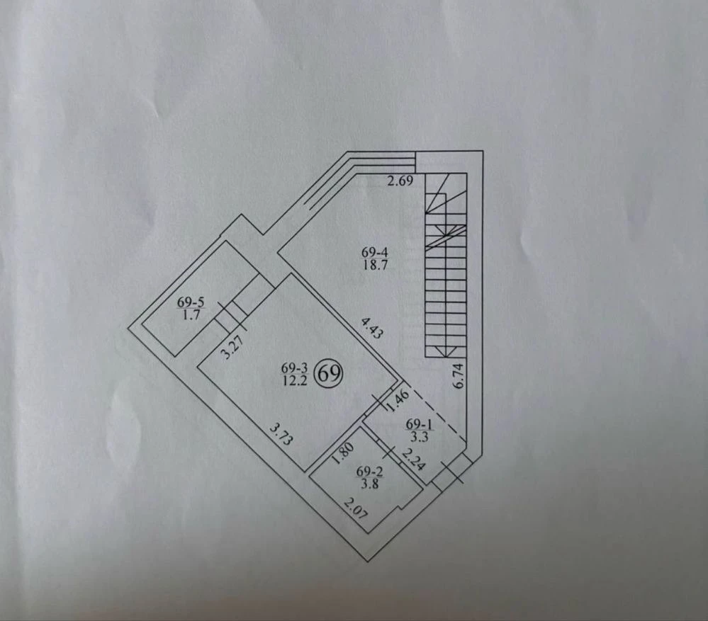 Sale of a 3-level apartment 75.3 sq.m. in the Synergy City complex, Irpin