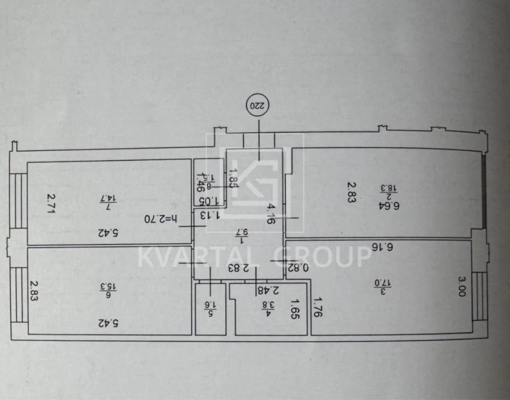 Apartment for Sale: 3-bedroom apartment in the center of Irpin, Central Residence