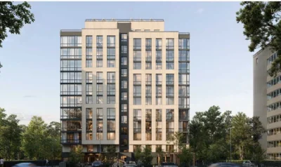 1-bedroom apartment 37 sq m in the center of Irpin, D25 business class residential complex, view.