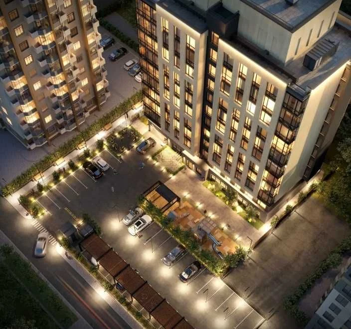 1-bedroom apartment 37 sq m in the center of Irpin, D25 business class residential complex, view.