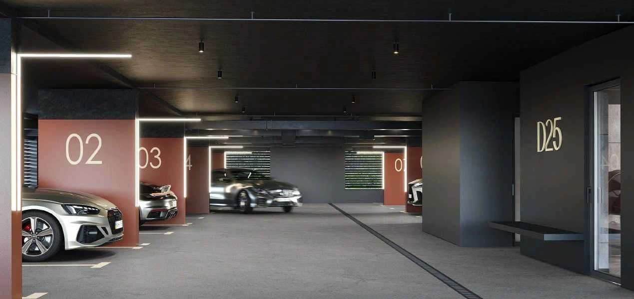 1-bedroom apartment 37 sq m in the center of Irpin, D25 business class residential complex, view.