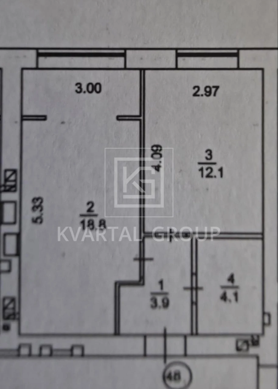 For Sale: 1-bedroom apartment 39m2 with RENOVATION in ЖК Нові метри Парк.
