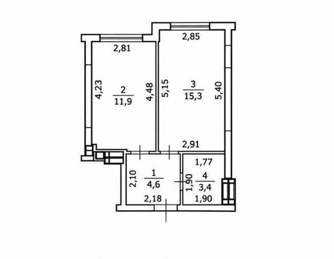 One-bedroom apartment for sale with partial renovation in ЖК Синергія 3+