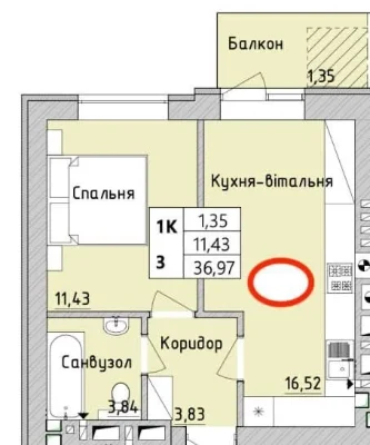 Продаж квартири в Ірпені, ЖК "Новобудова", 1 кімната
