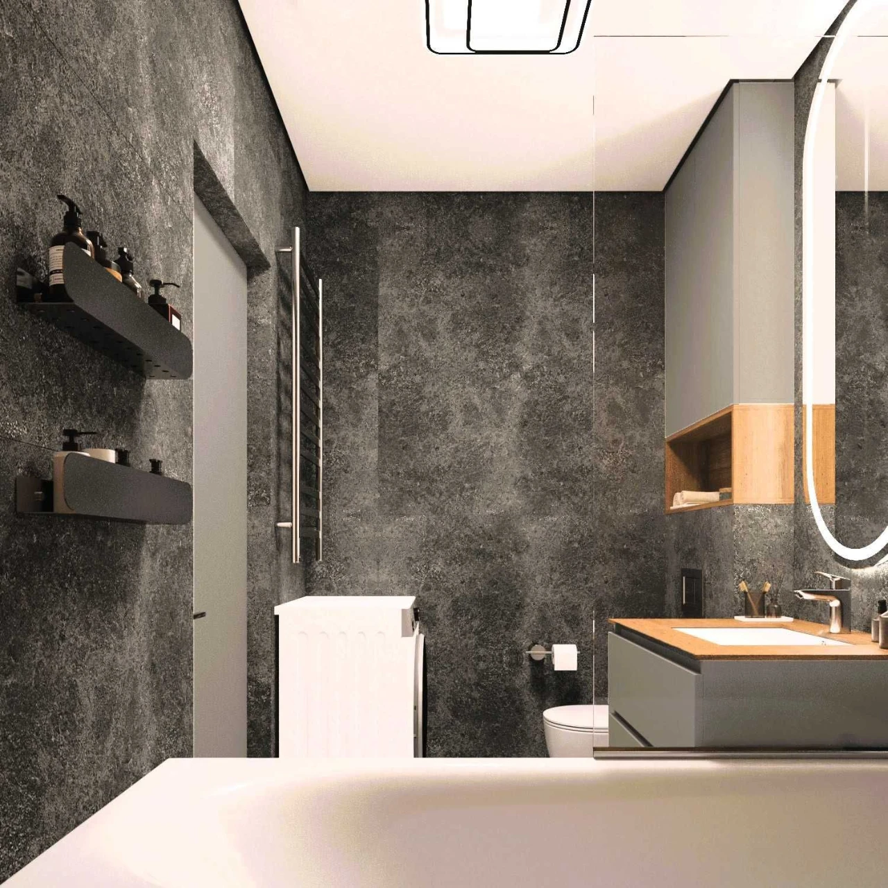 Apartment with custom renovation and furniture. Irpin, 43 m2