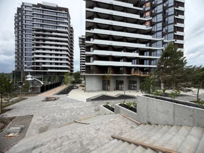 Apartment 54 sq m in complex on the lake shore, "RIVER PORT" residential complex