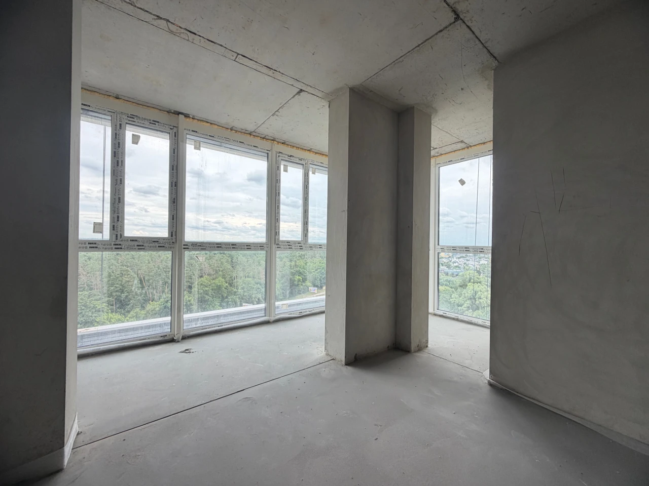 Apartment 54 sq m in complex on the lake shore, "RIVER PORT" residential complex