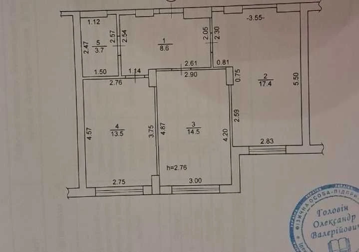 2-комнатная квартира с новым ремонтом напротив Центрального парка