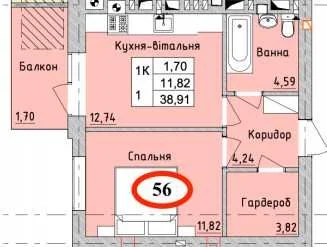 Окрема квартира в ЖК "Бургундія 3"