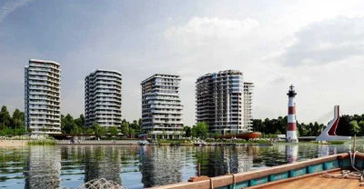 1к квартира 53.09 кв.м бізнес-клас ЖК Рівер Порт панорамні в