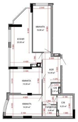 Apartment in the Center 3 rooms