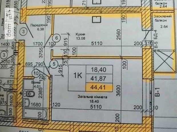 Продаж 1 кім квартири 45 м2 Індив опал Новобудова Левада №22