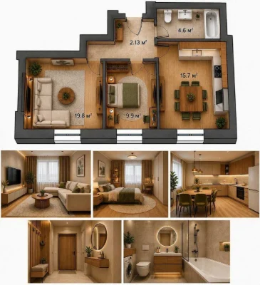GREAT PRICE! -4000$ for a 2-bedroom apartment in ЖК Favorit Premium, Irpin!