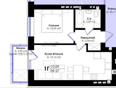 Apartment in a new residential complex on Litera Street, Irpin, Center