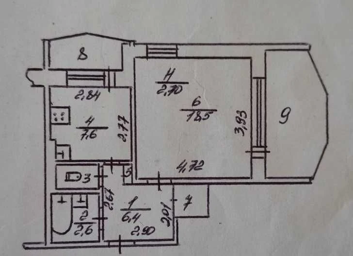 Продам 1-комнатную квартиру на Семена Палия